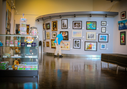 Inside the Welcome Center