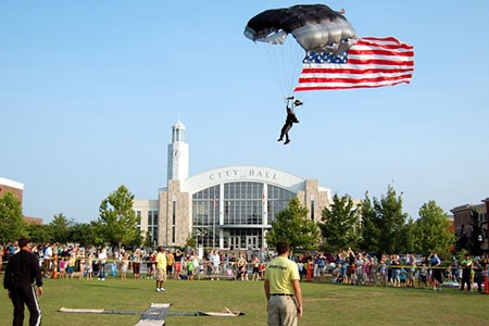 Silver Wings parachute team