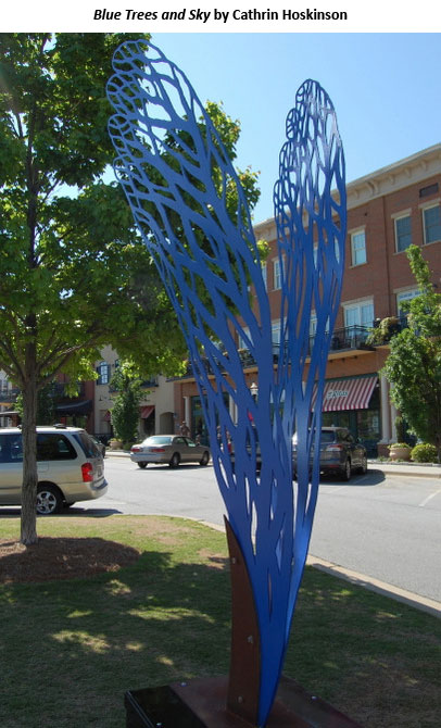 Blue Trees and Sky by Cathrin Hoskinson